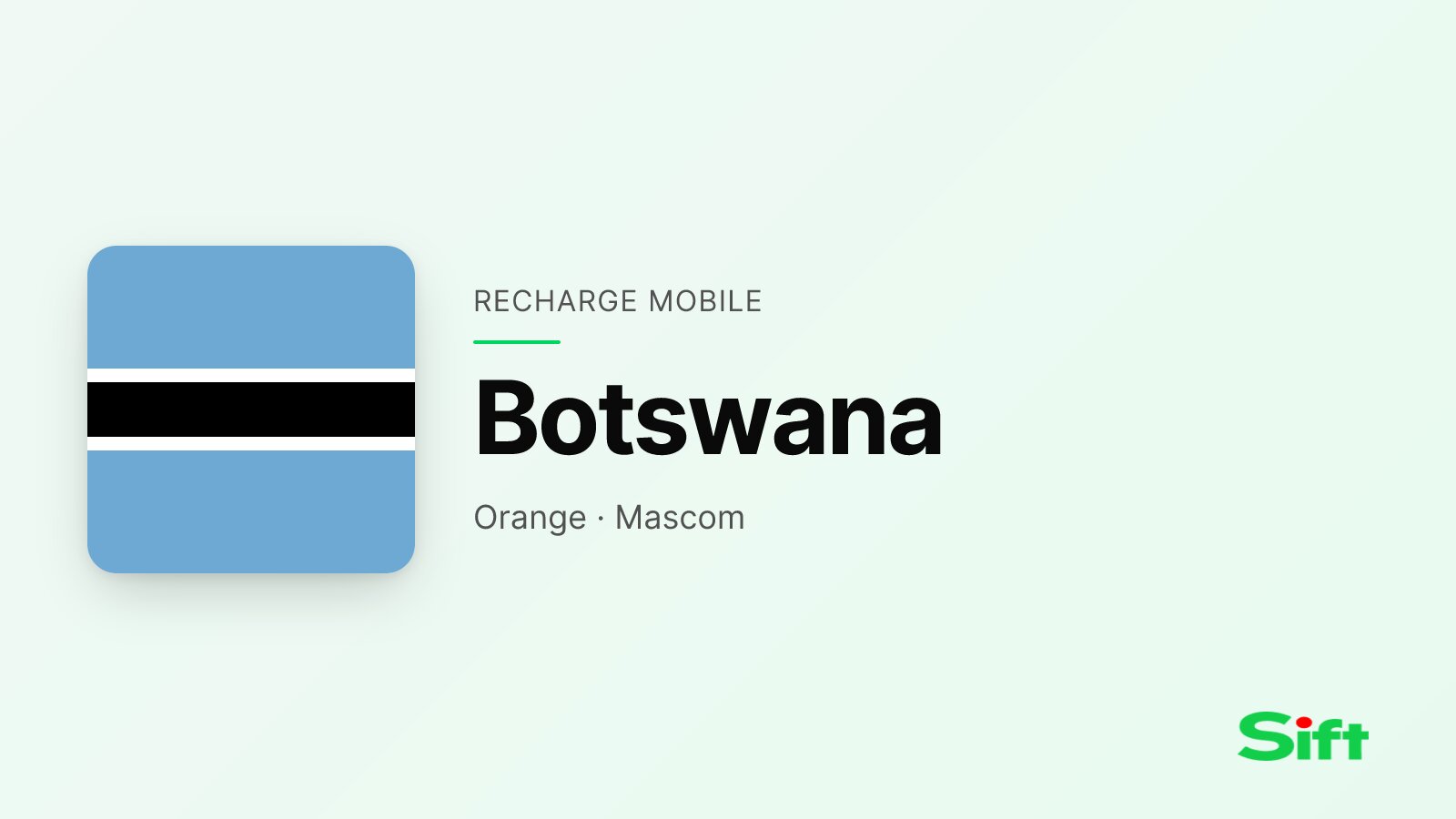 Recharger en Botswana depuis la France — Orange, Mascom