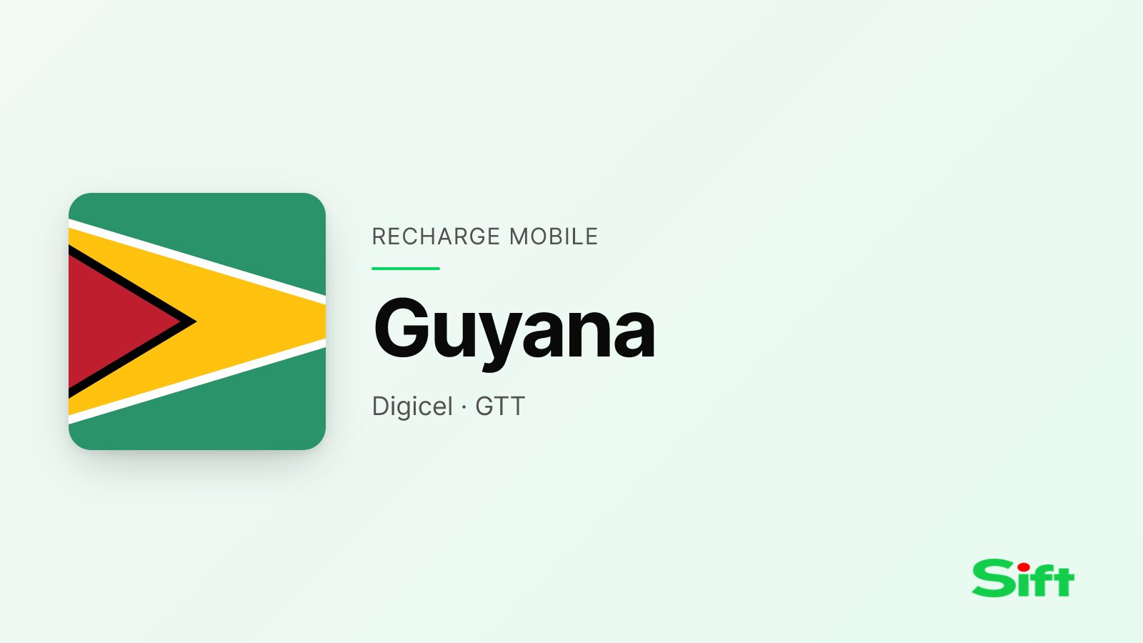 Recharger en Guyana depuis la France — Digicel, GTT