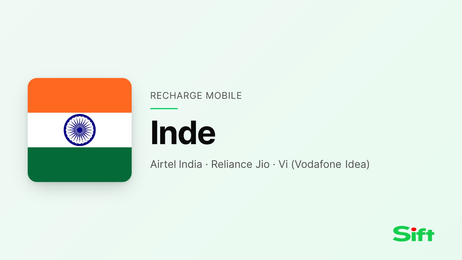 Recharger en Inde depuis la France — Airtel India, Reliance Jio, Vi (Vodafone Idea)
