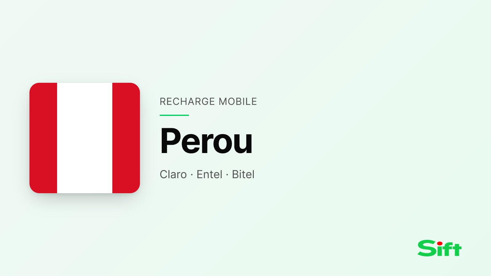 Recharger en Perou depuis la France — Claro, Entel, Bitel