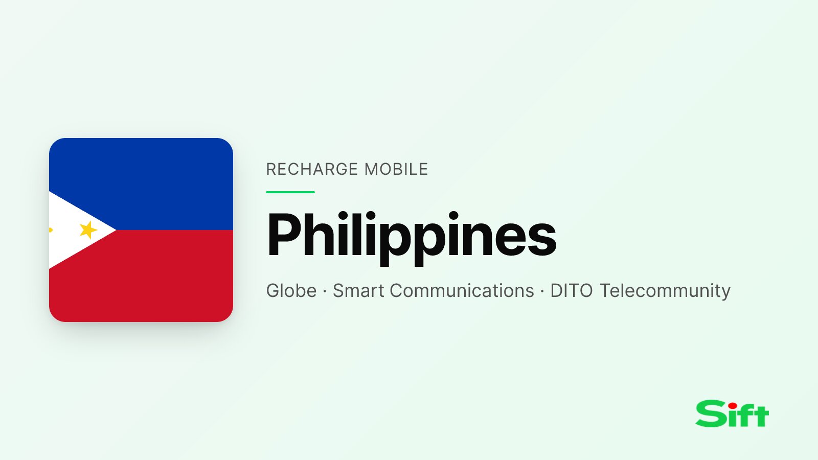 Recharger aux Philippines depuis la France — Globe Telecom, Smart Communications, DITO Telecommunity