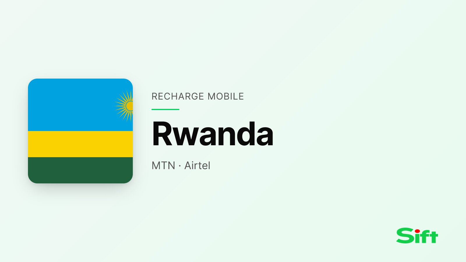 Recharger en Rwanda depuis la France — MTN, Airtel